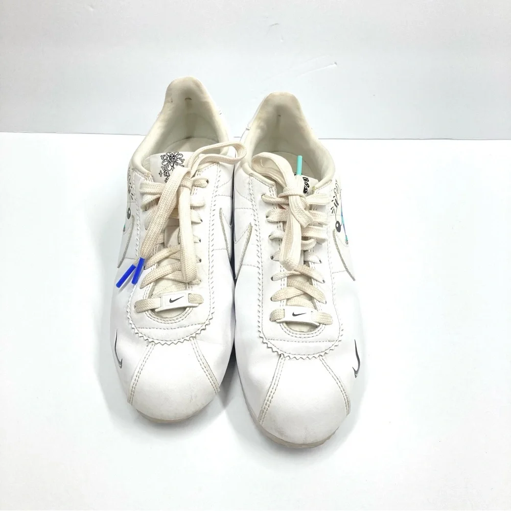 Nike Cortez Steve Harrington Earth Day Sneaker Shoes Size 8 White - Picture 8 of 16